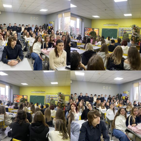 594597331_1379697600617081_4357758493583299952_n Профорієнтаційна зустріч учнів 7 (11)-х класів із військовослужбовцями